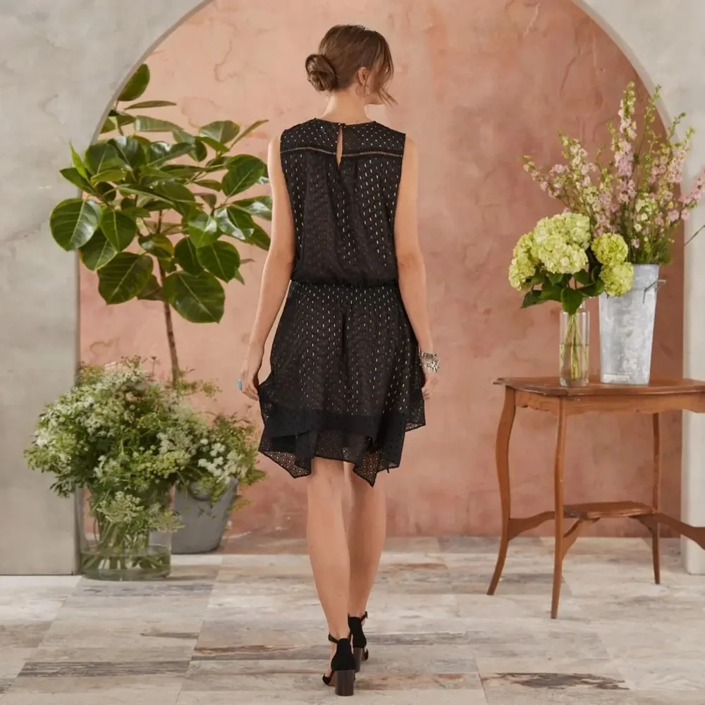 Sundance On The Sea Black Eyelet Lace Cocktail Dress - Picture 7 of 12